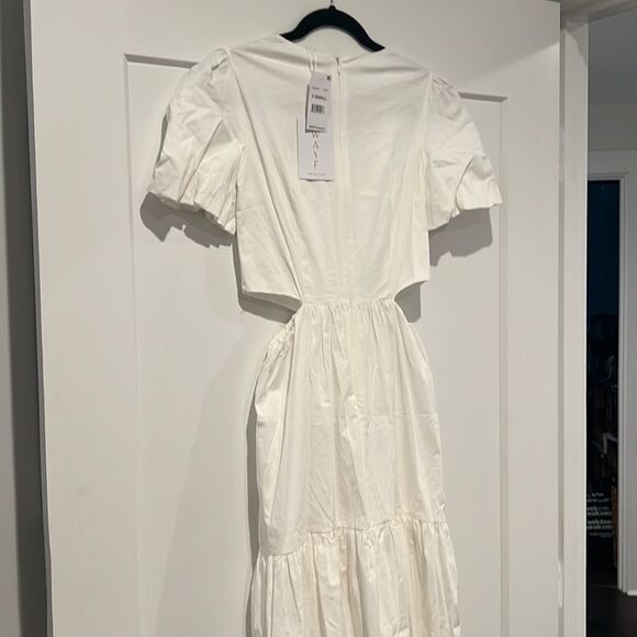 Bloomingdale's - NWT Plaza Cutout Puff Sleeve Maxi Dress - Picture 3 of 7